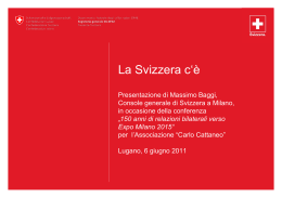La Svizzera c`&egrave;