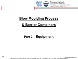 Blow moulding
