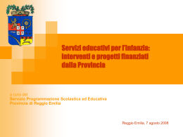 0-3 anni - Provincia di Reggio Emilia