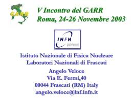 LAN di Campus - Laboratori Nazionali di Frascati