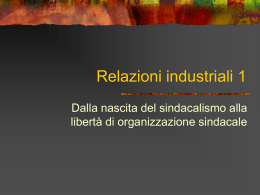 Relazioni industriali