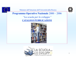 Programma Operativo Nazionale - Archivio Pubblica Istruzione