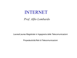 Lezione 1 - Ingegneria Informatica e delle Telecomunicazioni