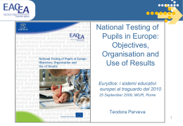 National Testing of Pupils in Europe