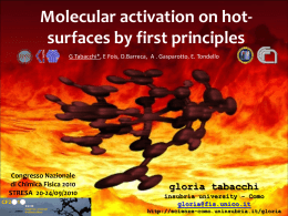 Molecular activation on hot-surfaces by first principles
