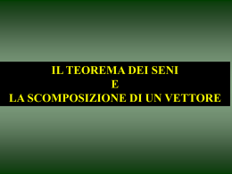 teorema dei seni e scomposizione di un vettore