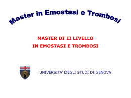 Materiale informativo - Università di Genova