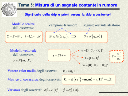Esercitazione 5 del corso di Teoria dei Fenomeni Aleatori Prof. Gini