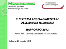 La presentazione del Rapporto 2012 (R. Pieri)