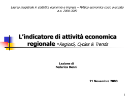 Indicatore di attività economica regionale