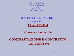 Slides 5 LEZIONE 4 - Università di Urbino