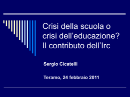 Prof.Cicatelli - IRC Diocesi Teramo-Atri