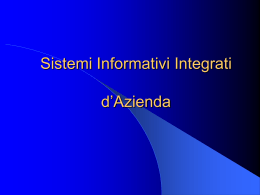 2012 Sistemi Informativi Integrati d`Azienda