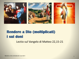 dare a Dio Mt 22,15-21