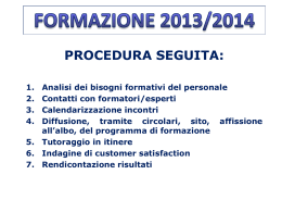 Formazione ed Autovalutazione - Istituto Comprensivo "A. Roncalli