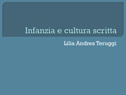 Infanzia e cultura scritta
