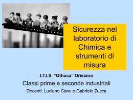 Sicurezza nel laboratorio di Chimica