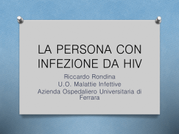 LA PERSONA CON INFEZIONE DA HIV