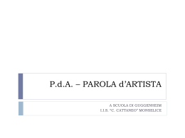 P.d.A. * PAROLA d*ARTISTA