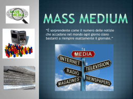 Mass Media - IIS Guglielmotti