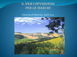 Il Web copywriting per le Marche - alfabetico dei docenti 2009
