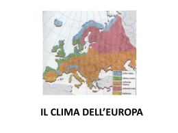 IL CLIMA DELL*EUROPA