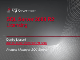 SQL Server 2008 R2 - Center