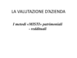 Lezione Menegazzi Metodi Misti (pptx, it, 190 KB, 12/12/13)