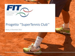 la tessera - Federazione Italiana Tennis