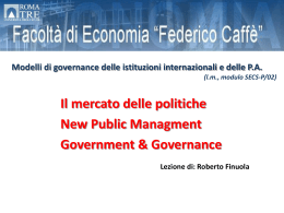 Finuola, governance e government