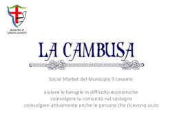 La Cambusa - Comune di Genova.