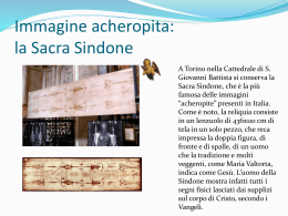 Immagine acheropita: la Sacra Sindone