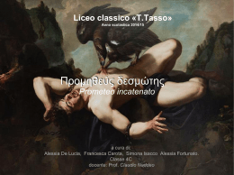 Prometeo incatenato - Liceo Classico Torquato Tasso