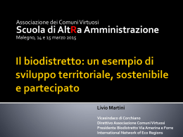 Il biodistretto - Scuola di Altra Amministrazione