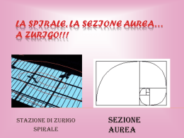 La spirale, la Sezione Aurea*a Zurigo!!!