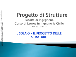 il solaio - progetto delle armature