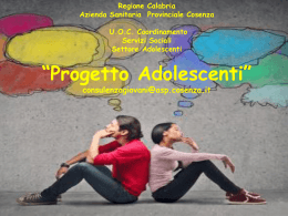 *Progetto Adolescenti* U.O.C. Servizi Sociali Settore Adolescenti