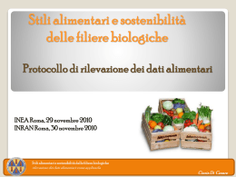Il protocollo della rilevazione dei dati alimentari: come applicarla.