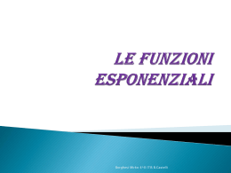 Le funzioni esponenziali