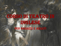 Corso di Teatro in INGLESE