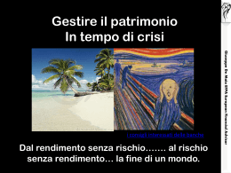 Diapositiva 1 - Giuseppe De Maio