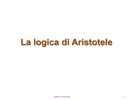 La logica di Aristotele - liceo scientifico manfredi azzarita