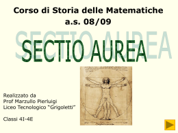 Storia della sezione aurea