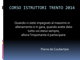 Corso istruttori Trentino 2012