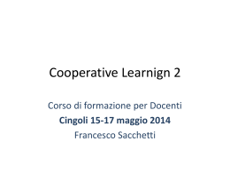 Corso Cooperative Learning 2