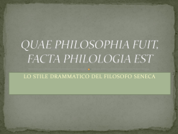 Stile drammatico del filosofo Seneca