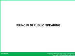 Parlare in pubblico