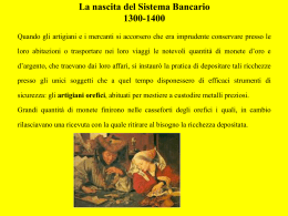 La nascita del Sistema bancario