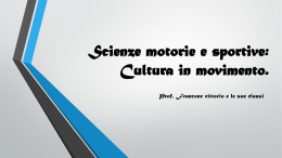 Scienze motorie e sportive - Istituto Tecnico Commerciale Francesco