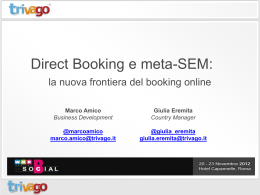 trivago presenation - WHR Web Hotel Revenue
